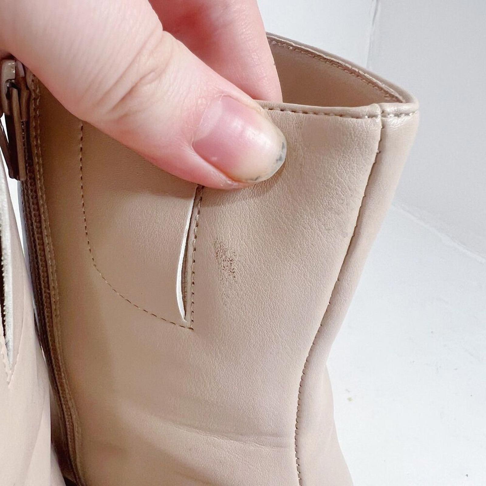 A New Day Janelle Dress Boots Cream Gogo Boots Women's Size 10