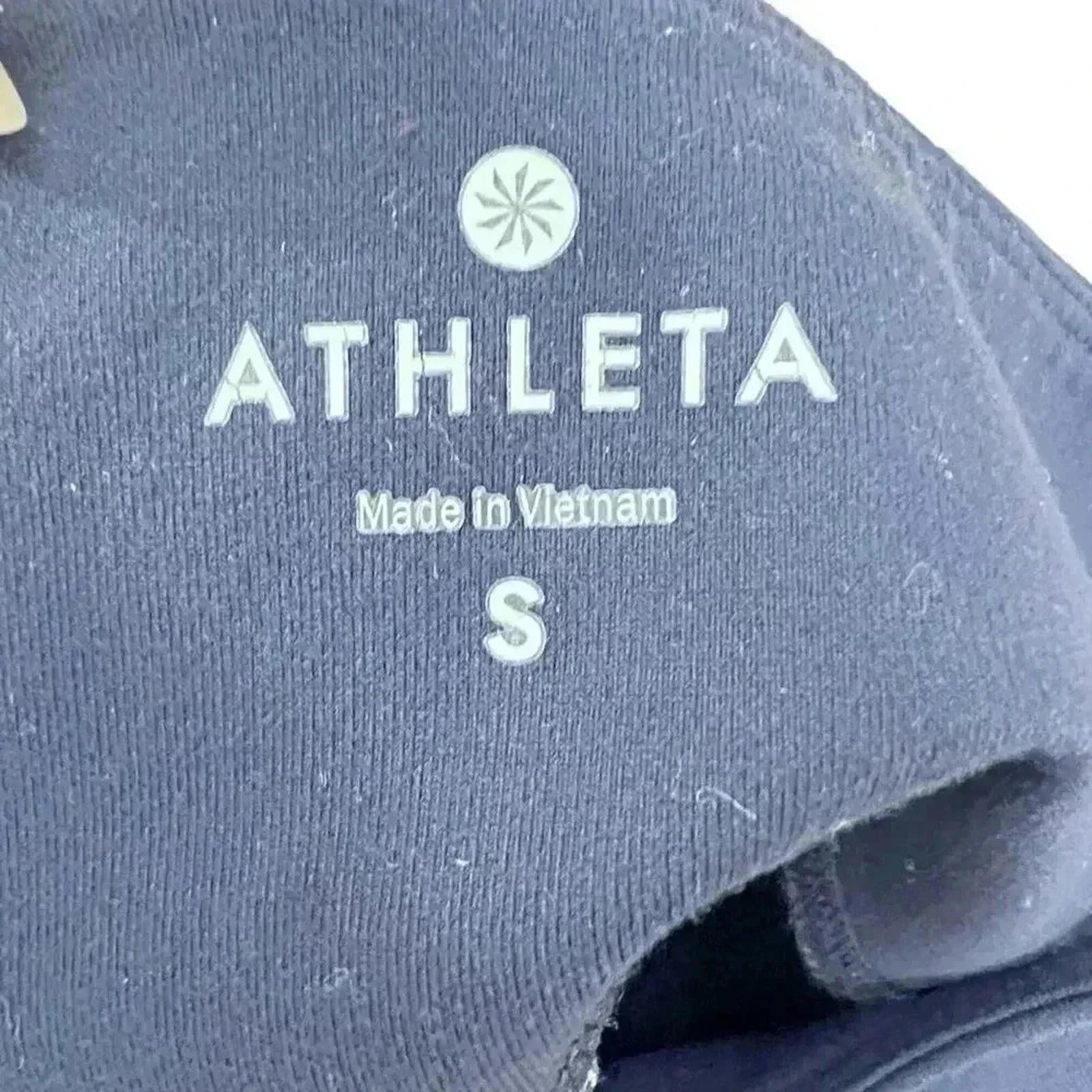 Athleta Dark Midrise Blue Flared Leggings Women's Size S