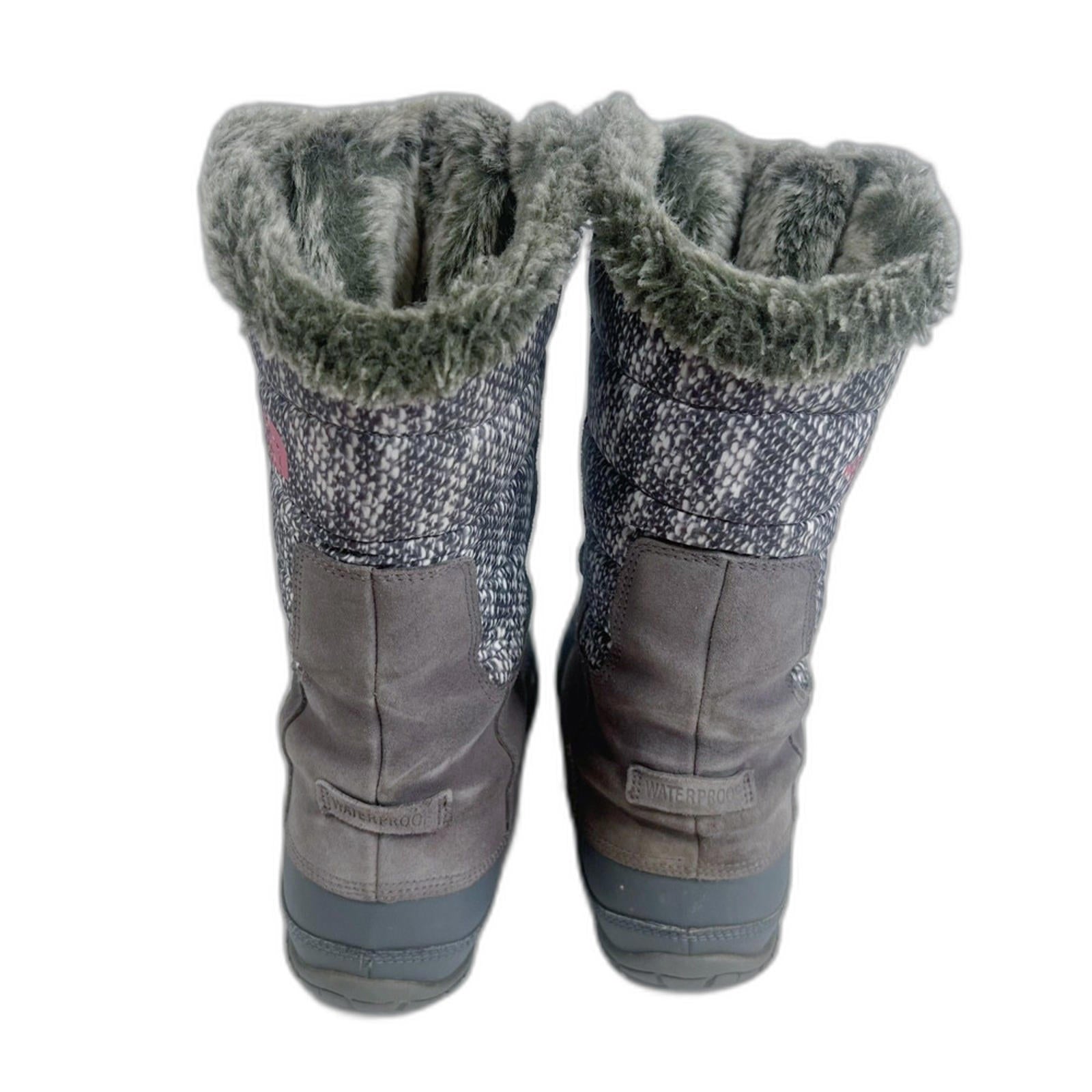 The North Face Nuptse Purna Boots Winter Snow Boots Fur Waterproof Size 7.5