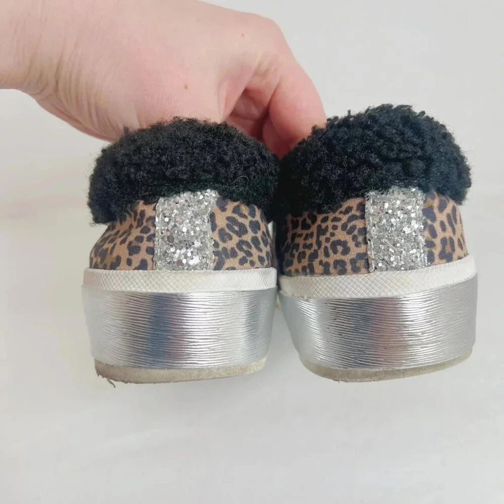 Dolce Vita Zaylor Leopard Microsuede Slip On Sneakers Size 9.5