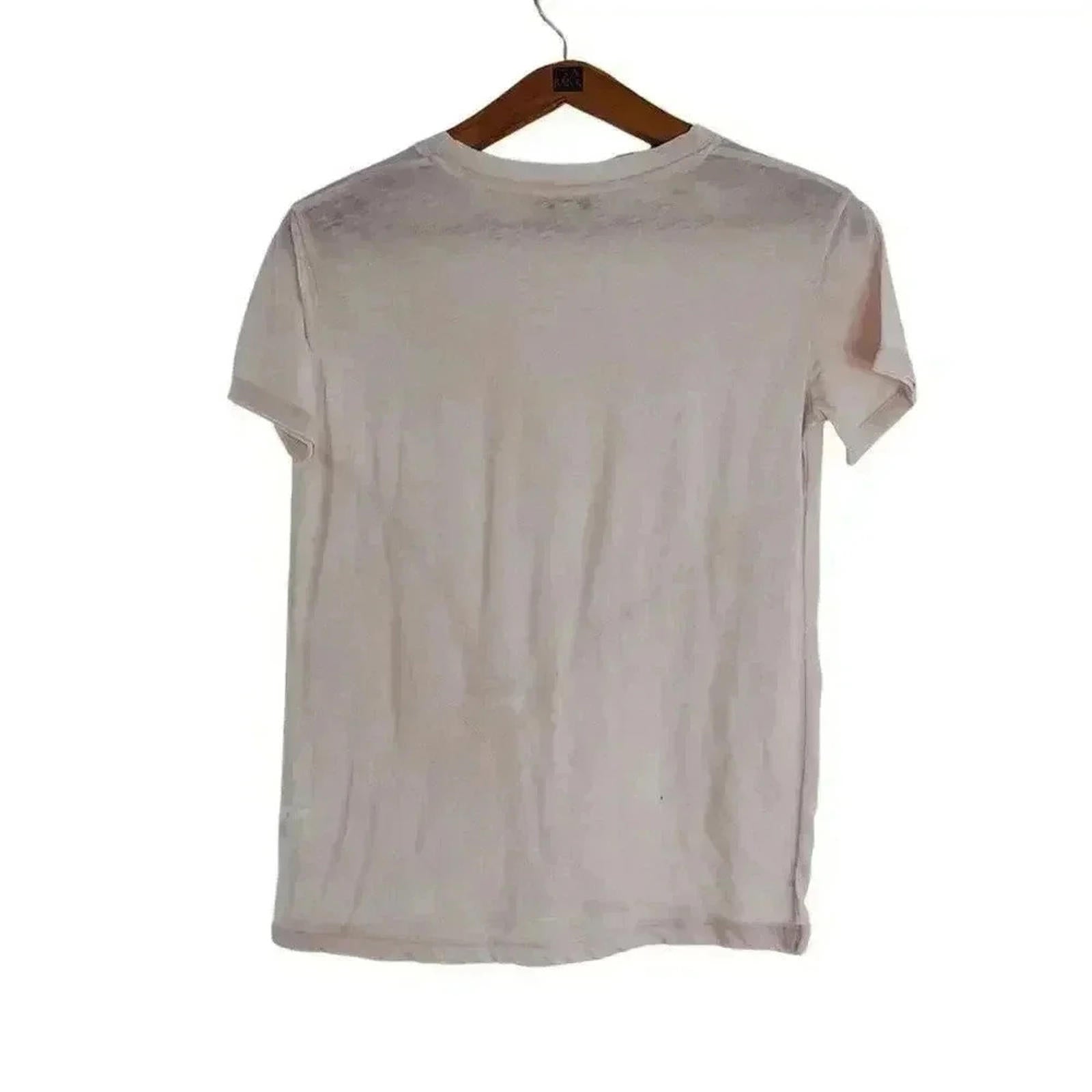 AllSaints Light Pink Knotted Crewneck Tee Women's Size XS Ballerina Pink