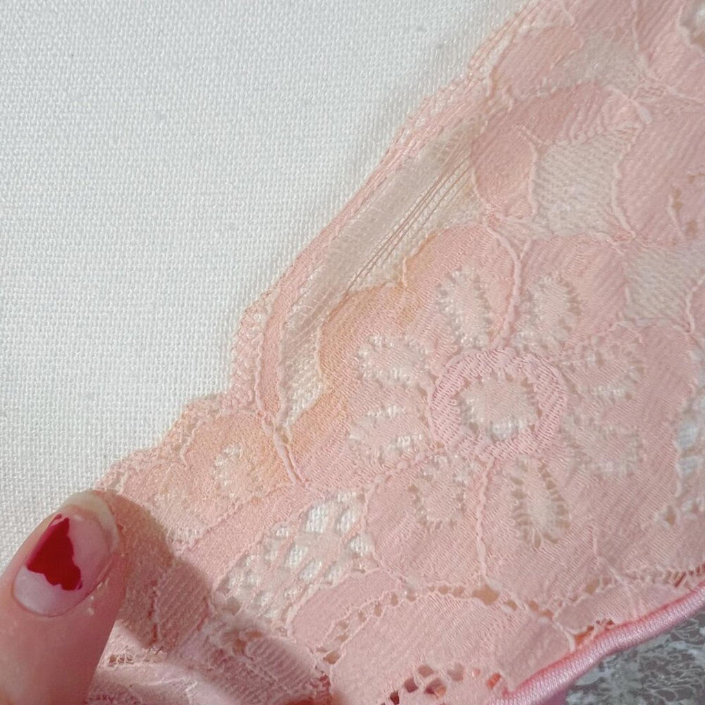Vintage Flair Lingerie Pink Lace Nightgown Satin Maxi Dress 70s 80s Size M