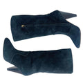 Veronica Beard Olivia Boots Black Suede Nuback Mid Calf Heeled Boots Size 6