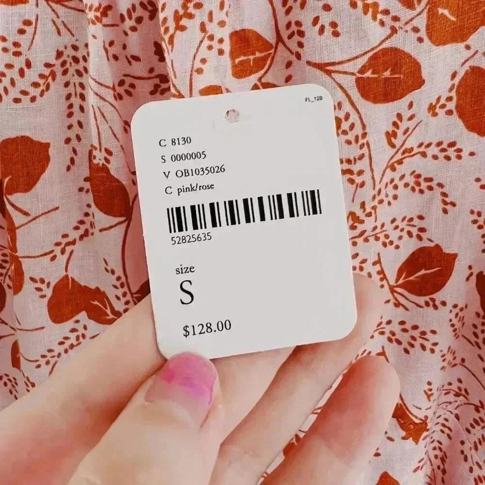 NWT Free People Paper Hearts Light Pink Floral Babydoll Dress Boho Size S