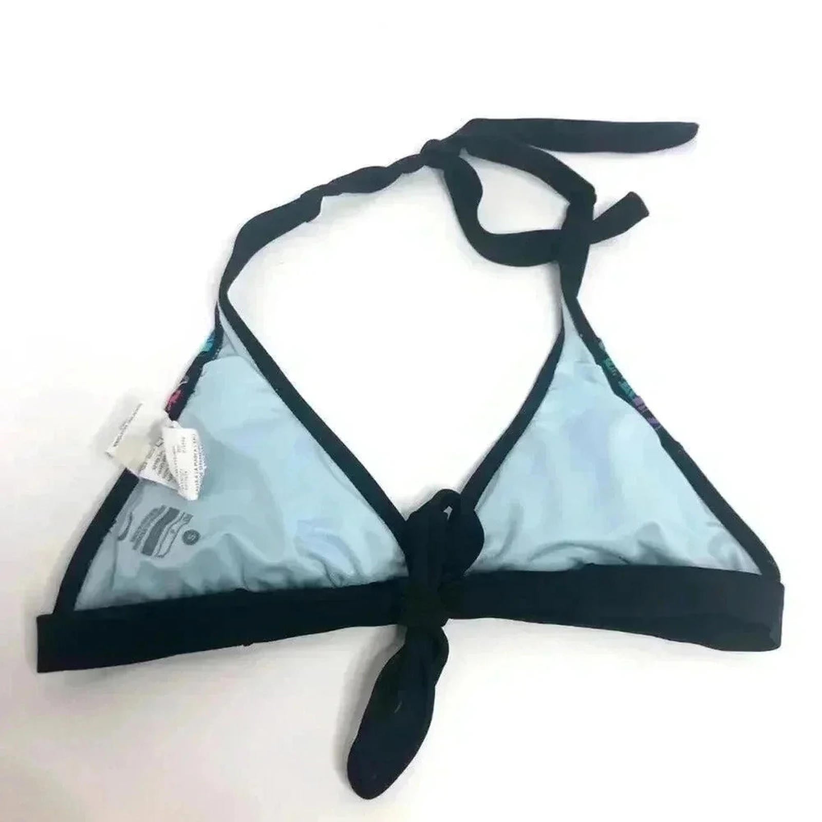 Nike Black Triangle Bikini Top Floral Detail