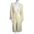 Cream Gauze Lace Duster Cardigan Coverup Boho Chic Coachella