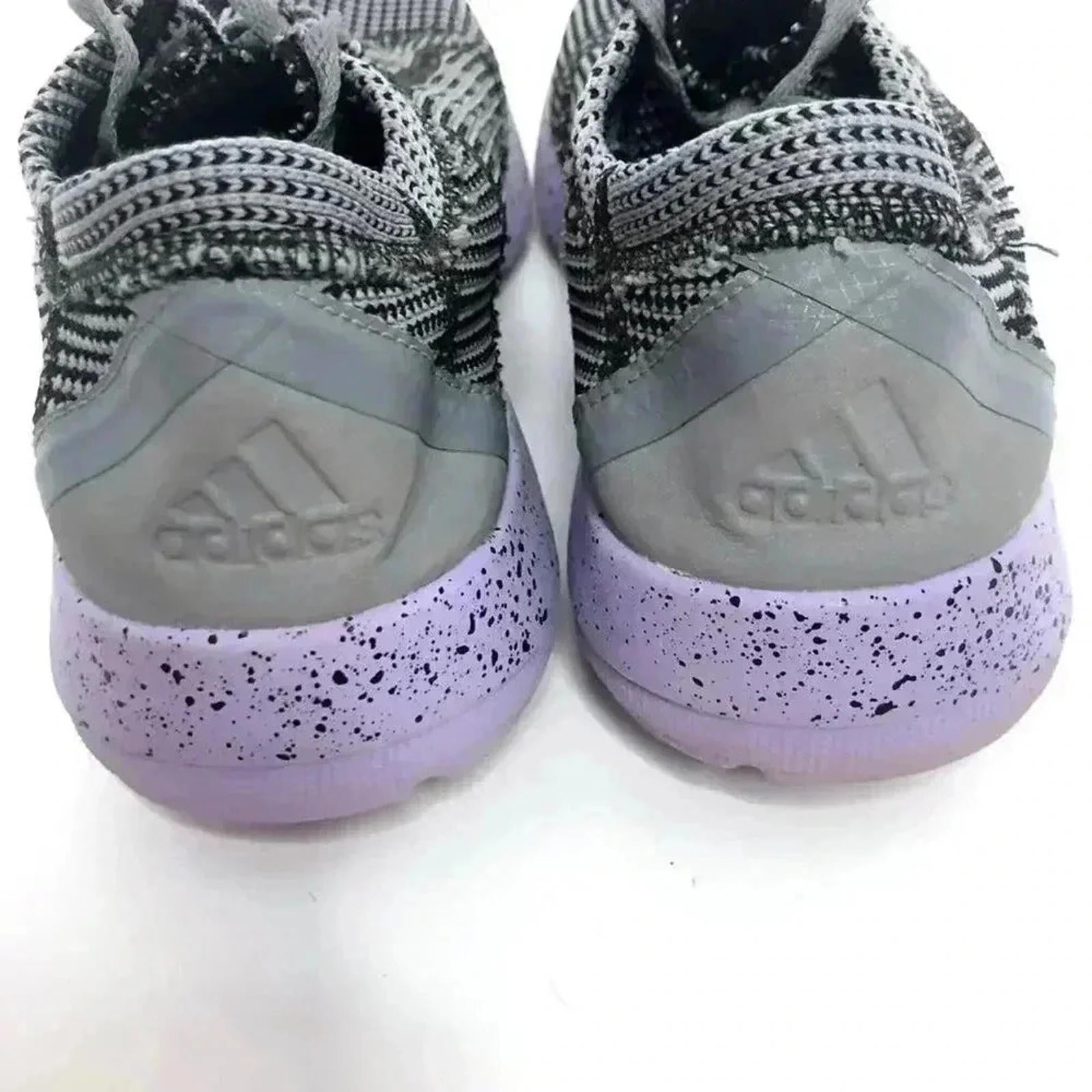 Adidas Ultraknit Purple Grey Lavender Knitted Running Shoes Size 10