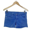 Saks 5th Avenue Gray Baby Short in Blue Low Rise Denim Shorts Women's Size 28