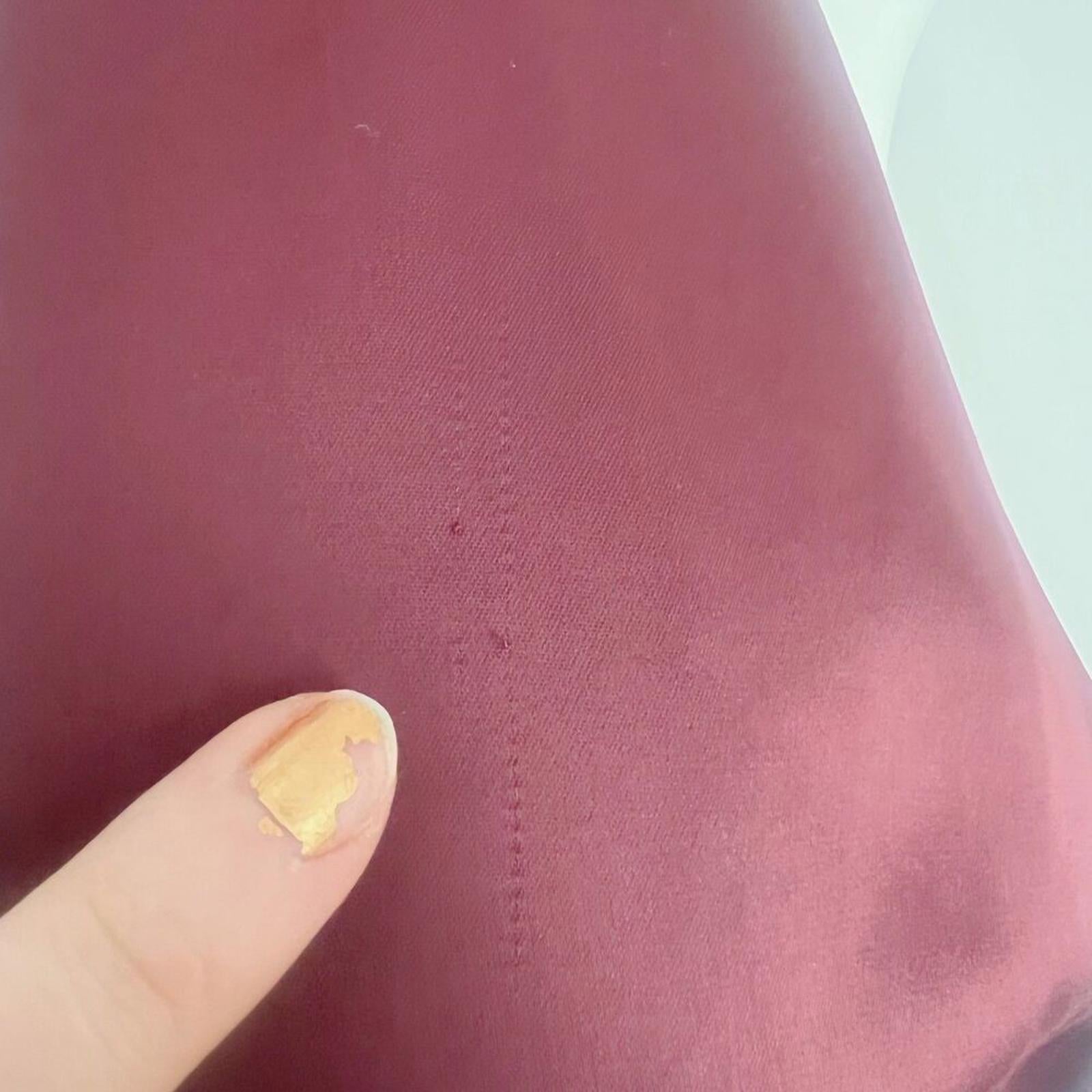 Jason Wu Burgundy Satin Halter Neck Slip Midi Dress Plunging Women's Size M