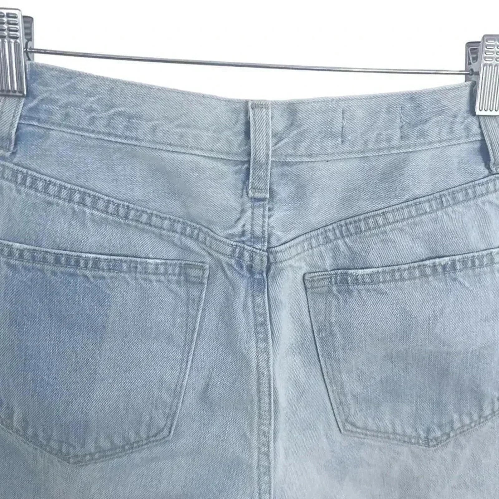 GAP Star Design Light Wash High Rise Denim Shorts Women's Size 27