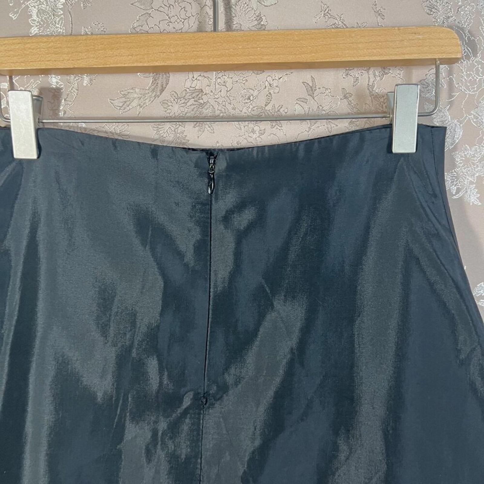 NWT JS Collections Black Organza Maxi Skirt Formal Skirt Women's Size 4