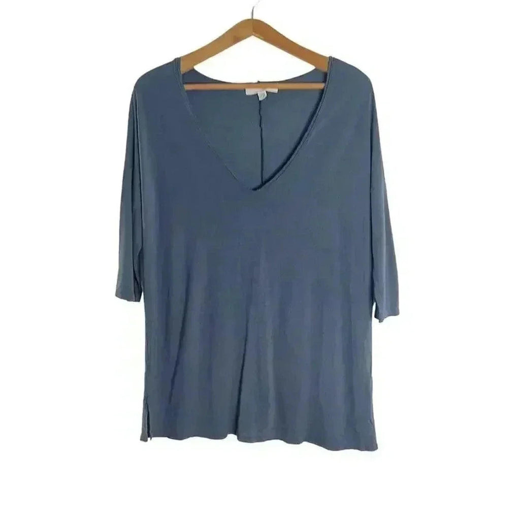 Urban Outfitters UO Project Social Tee Charcoal Grey V Neck Tee Women's Size M