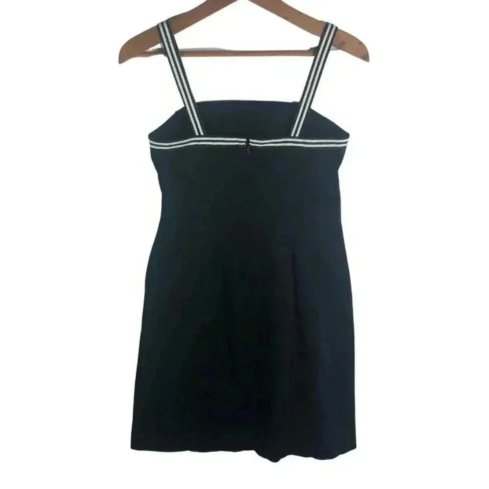 Vintage 90s Ann Taylor Black Mini Dress LBD Little Black Dress Women's Size 6
