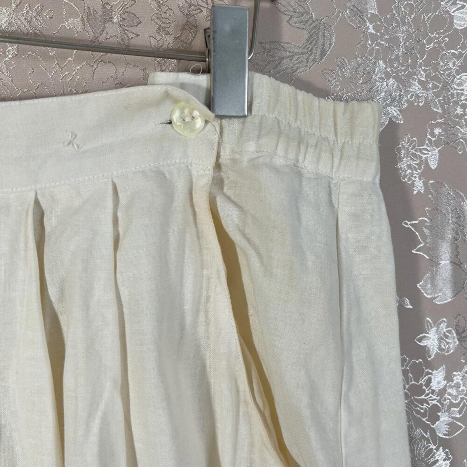 Vintage Carry Back Folk Skirt Peasant Lace Embroidered Maxi Skirt Cream Size 14