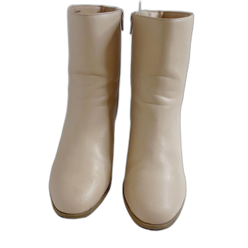 A New Day Janelle Dress Boots Cream Gogo Boots Women's Size 10