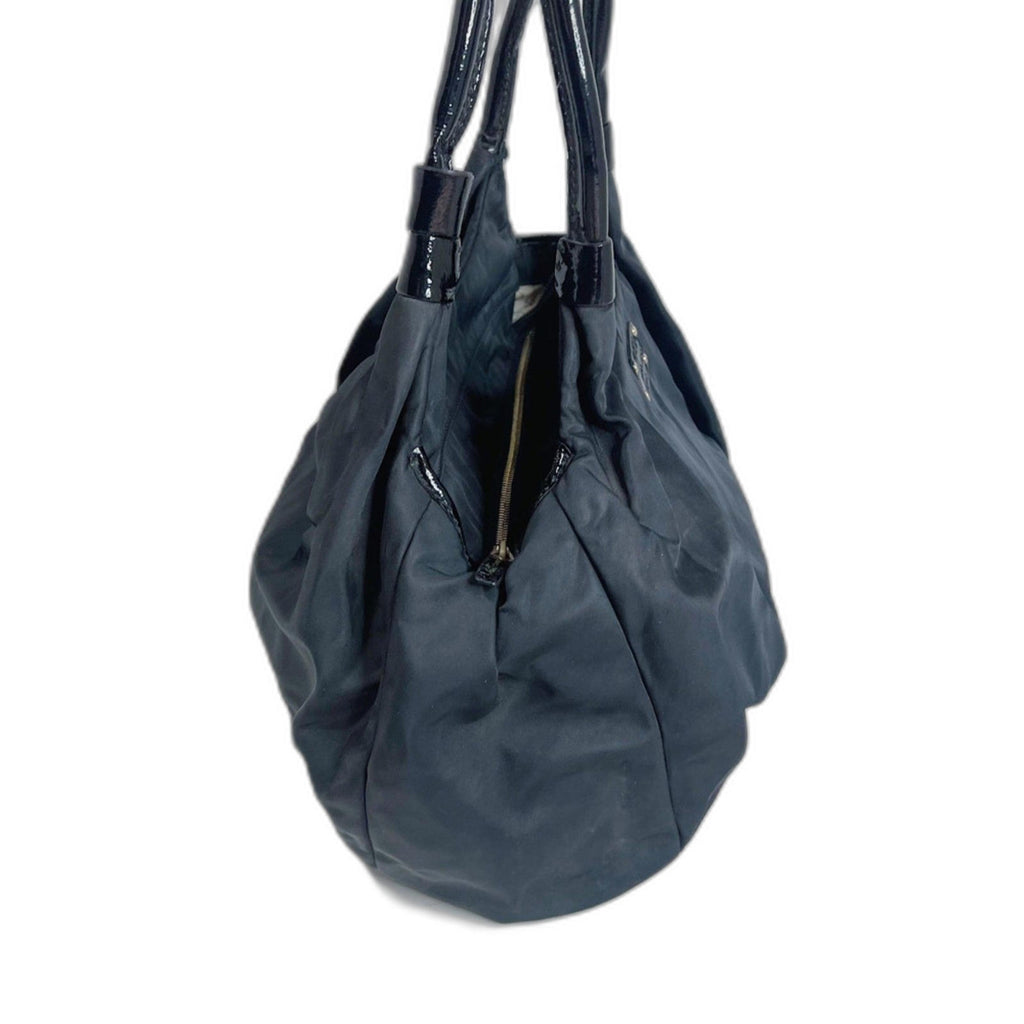 Kate Spade New York Nylon Karen Handle Bag Patent Leather Shoulder Bag Purse
