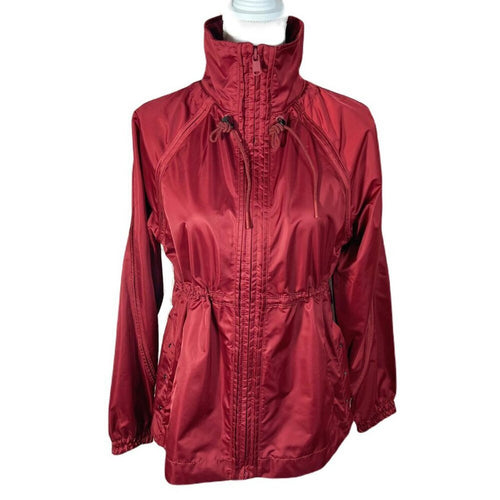 Athleta Escape Jacket in Canyon Red Rain Coat Windbreaker Running Jacket Size XS