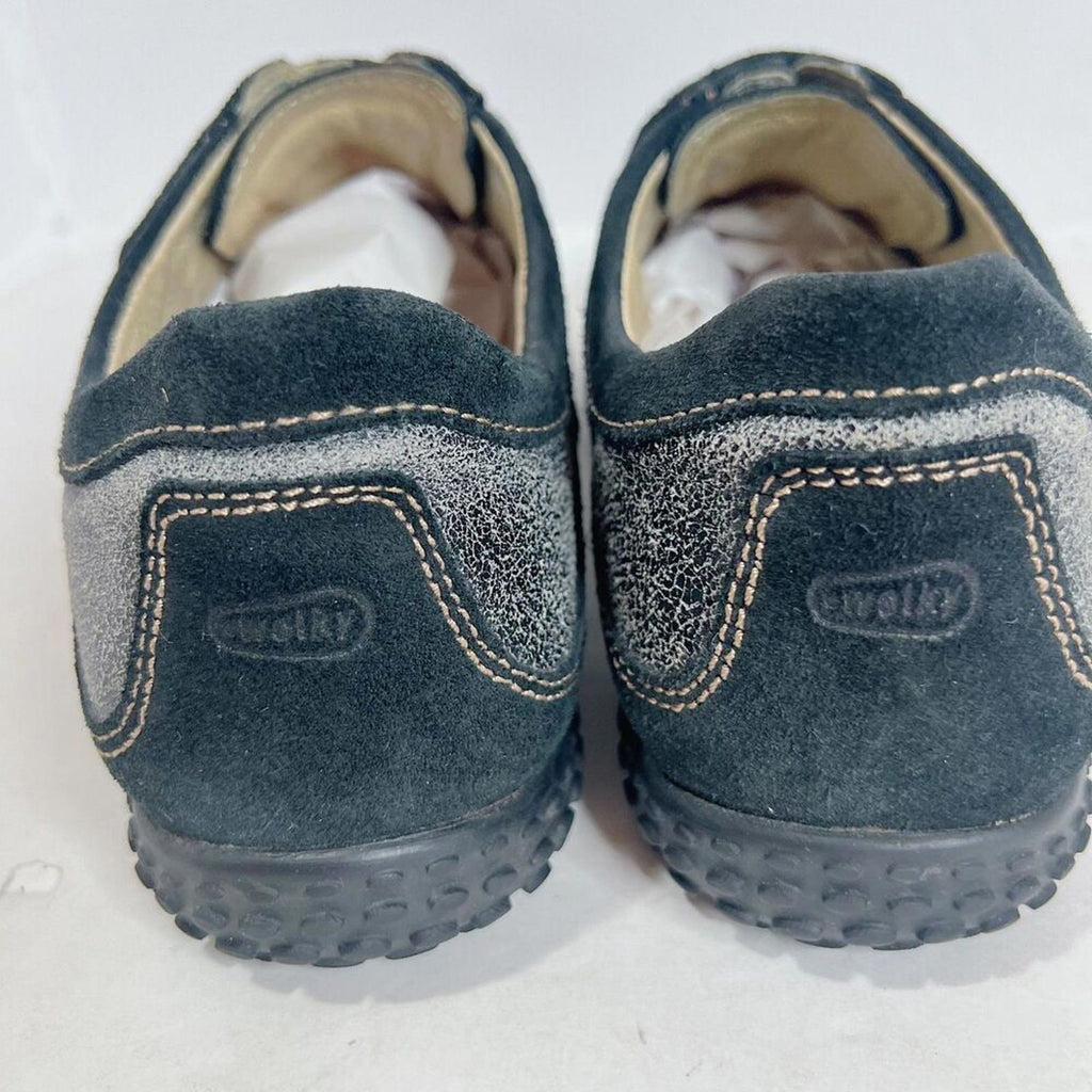 Wolky Crossfeet 1955 Sneakers Comfort Shoes Grey Black Leather Size 42 11