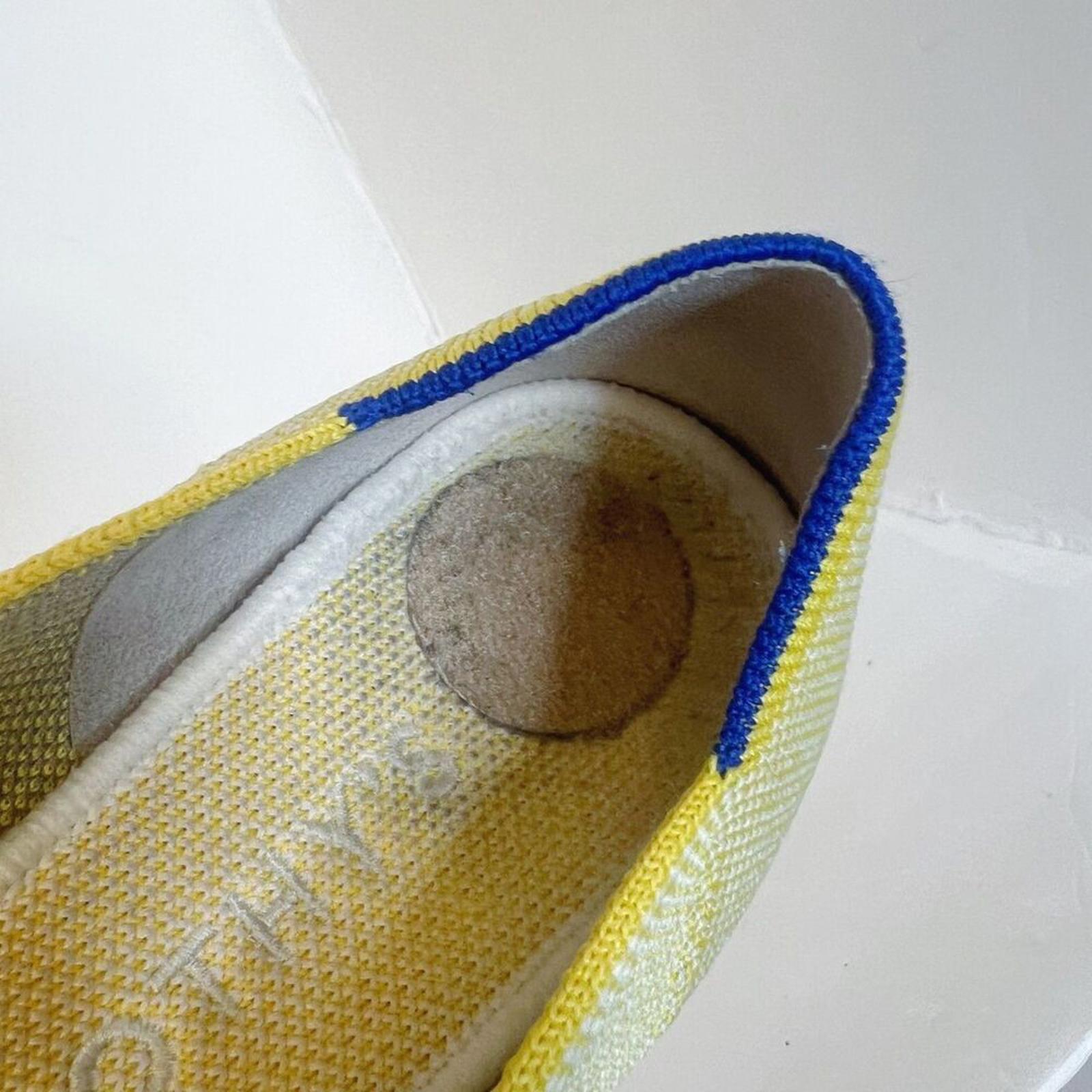 Rothy's RARE Limited Edition Yellow Lemon Tread Lightly Ballet Flats Size 9