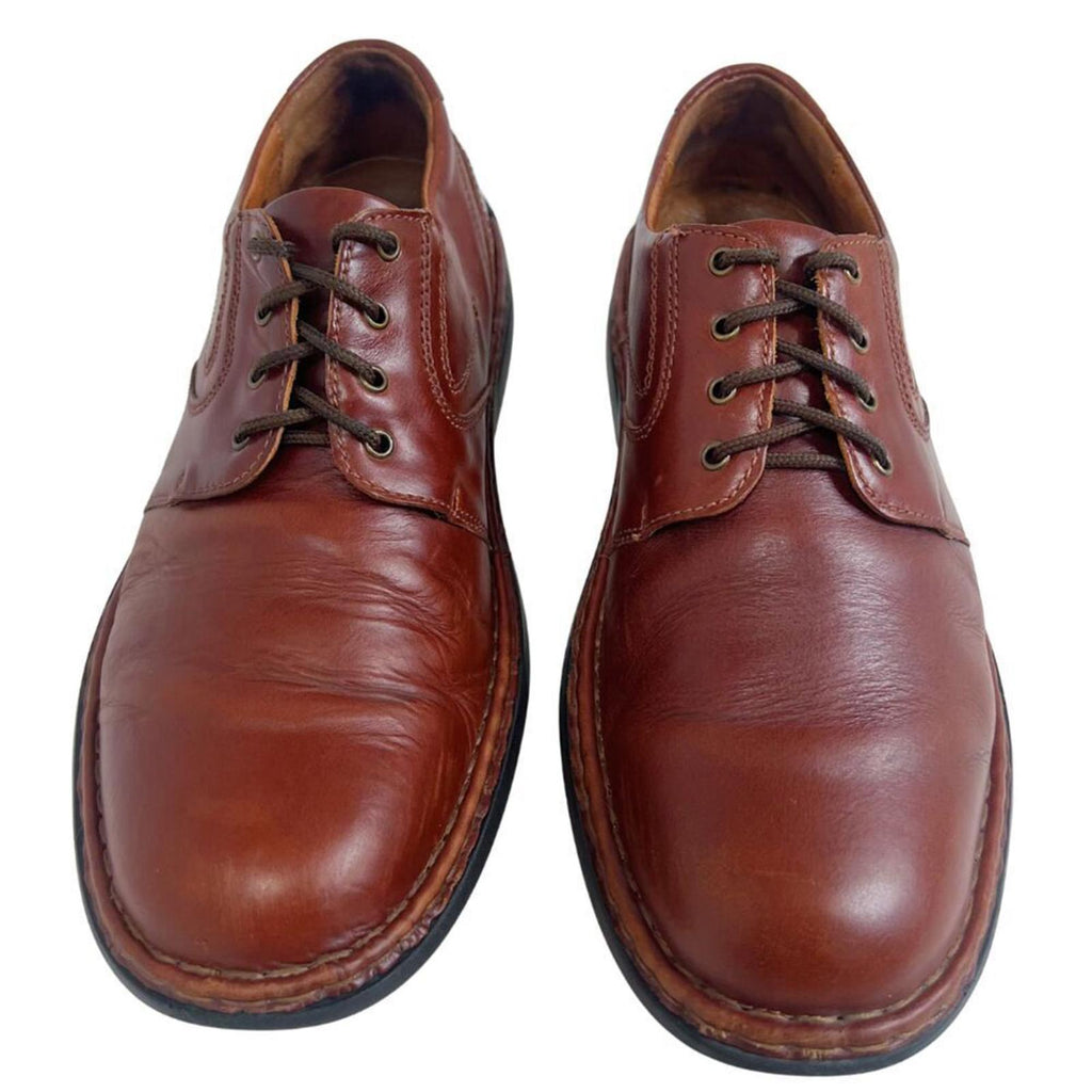 Josef Seibel Walt Casual Oxford Cognac Brown Leather Oxford Men's Size 8.5 9