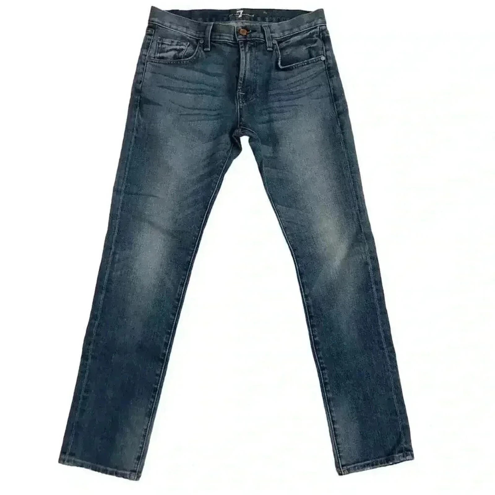 7 For All Mankind The Relaxed Skinny Medium Wash Mid Rise Denim Women's Size 26