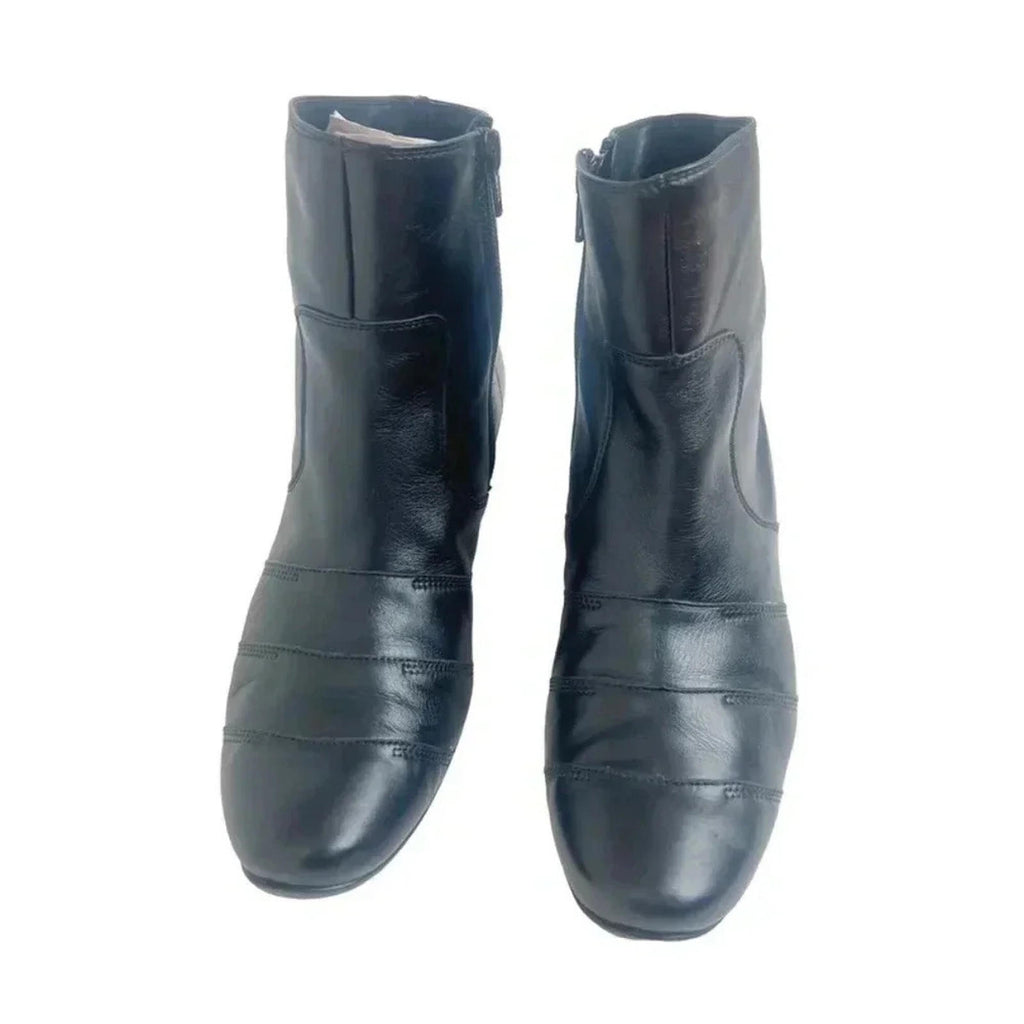 Paul Green Munchen Black Leather Booties Women's Size 7.5