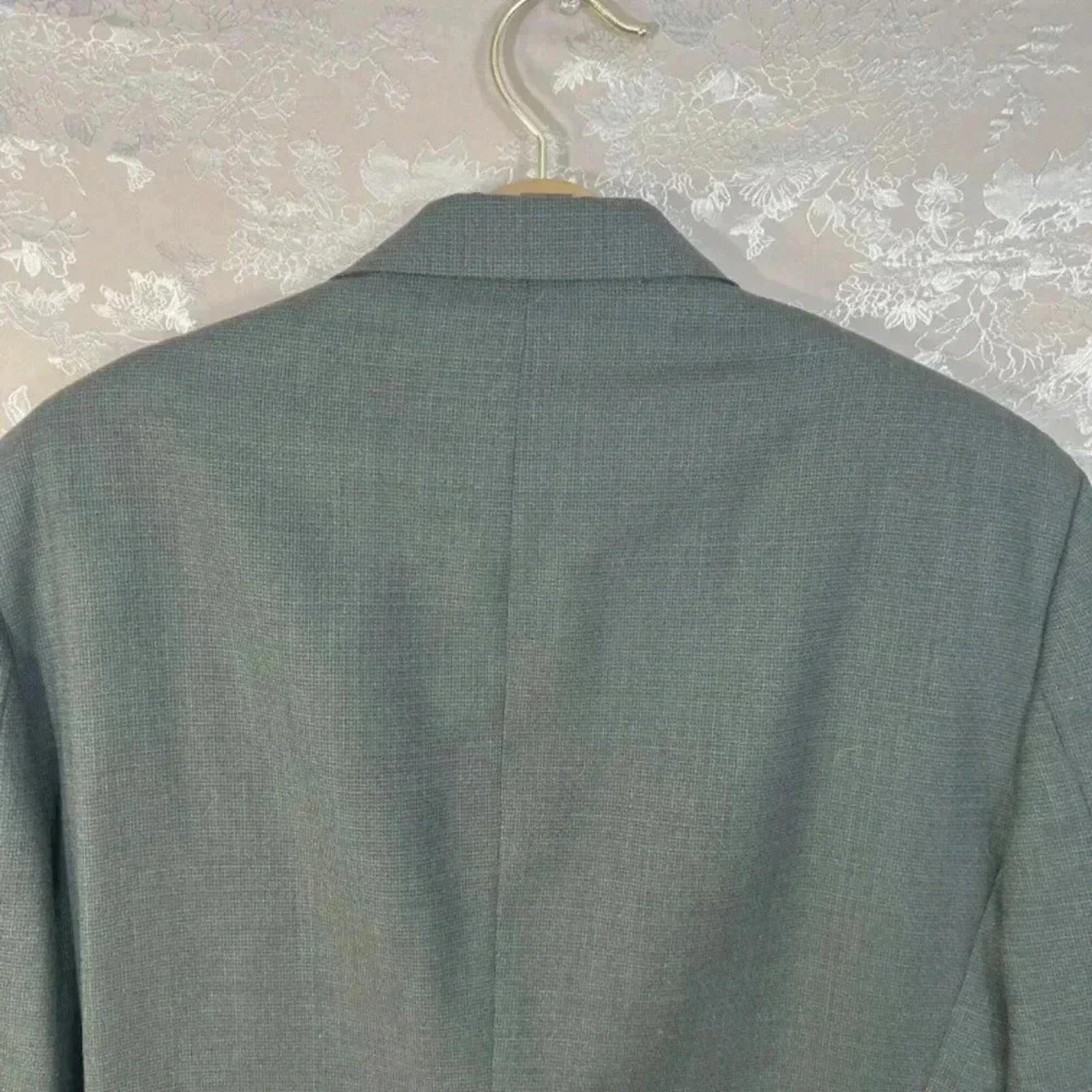Oscar de la Renta Men's Grey Blazer Sportcoat Size 42L