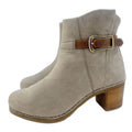 Dansko Hartley Boots Grey Nuback Ankle Boots Booties Women's Size 6.5-7