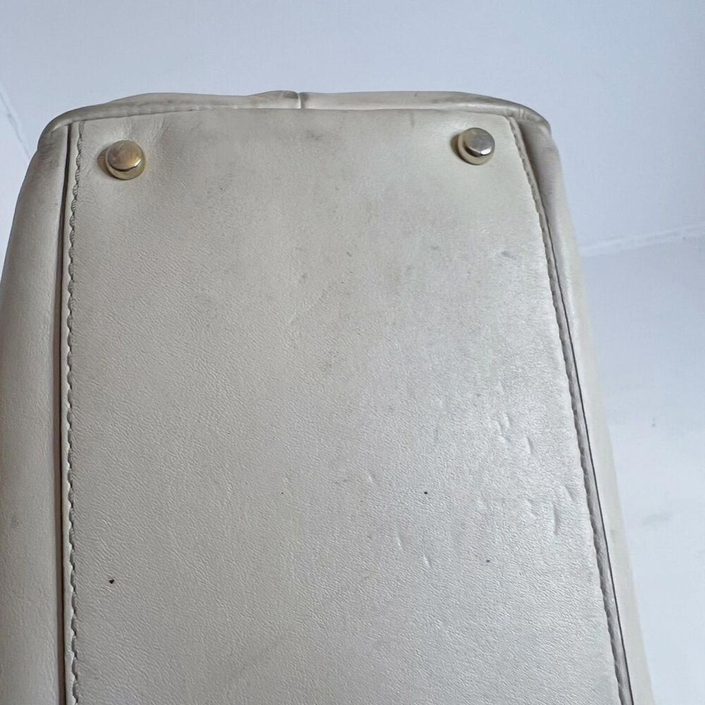 Kate Spade Fremont Place Cream Leather Foldover Shoulder Bag Purse