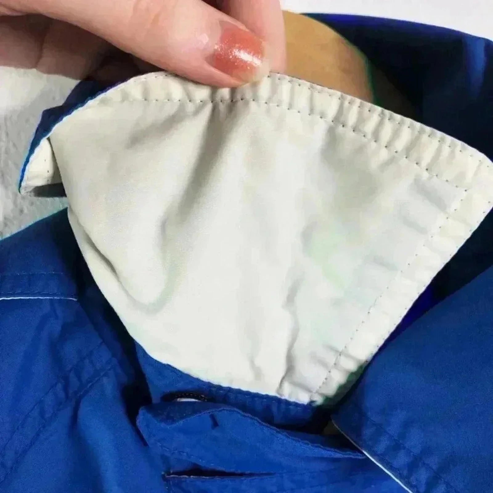 Vintage 80s London Towne Blue Rain Jacket Windbreaker Women's Size M