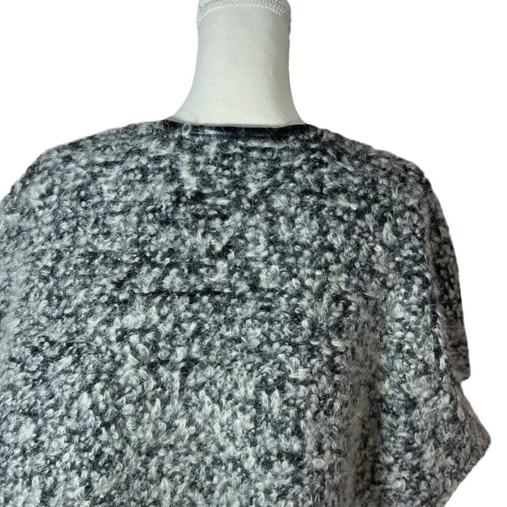 Anthropologie PBO Philosophy Blues Original Boucle Wool Leather Cardigan OS