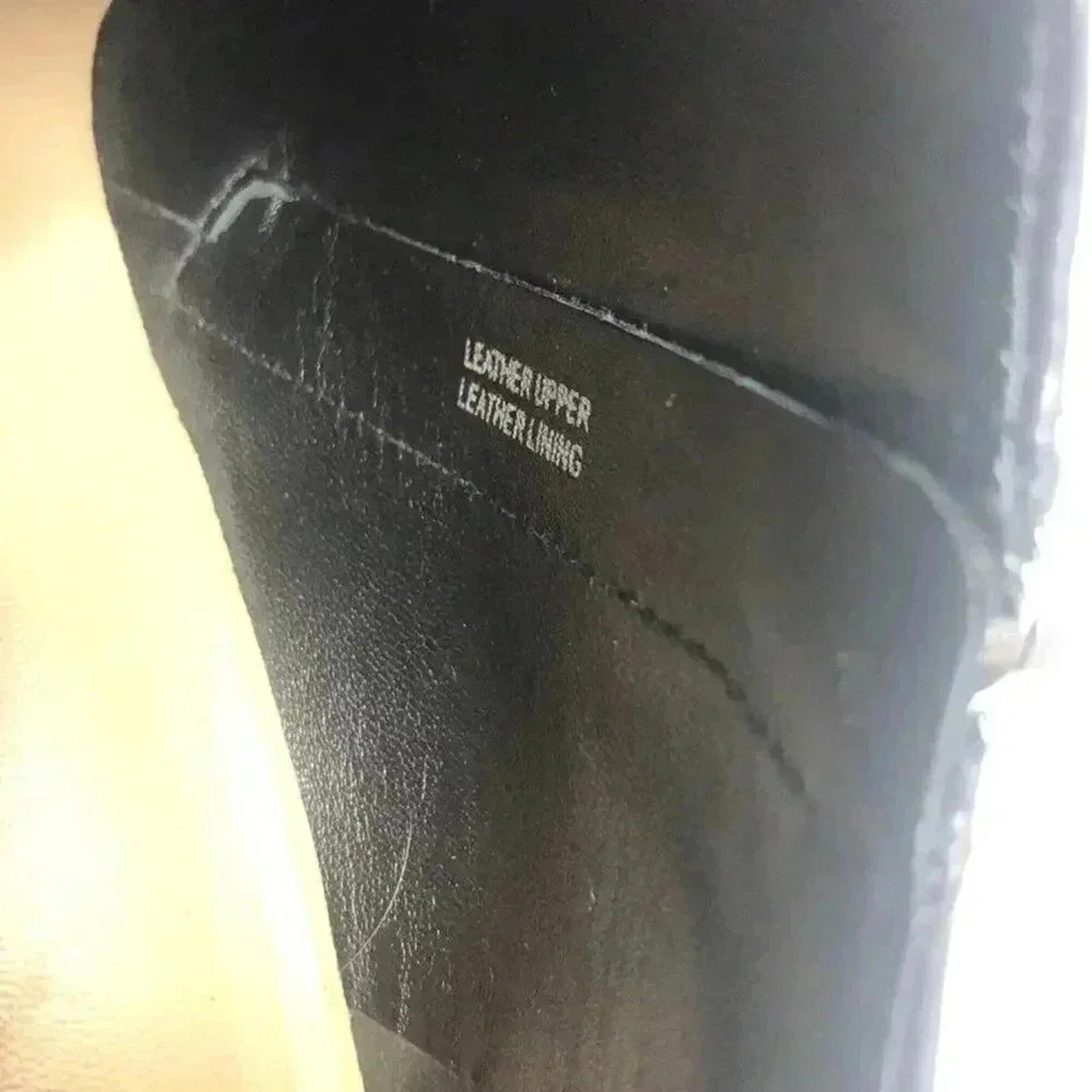 Via Spiga Stiletto Black Leather Heels Stilettos Pumps Boots Women's Size 7