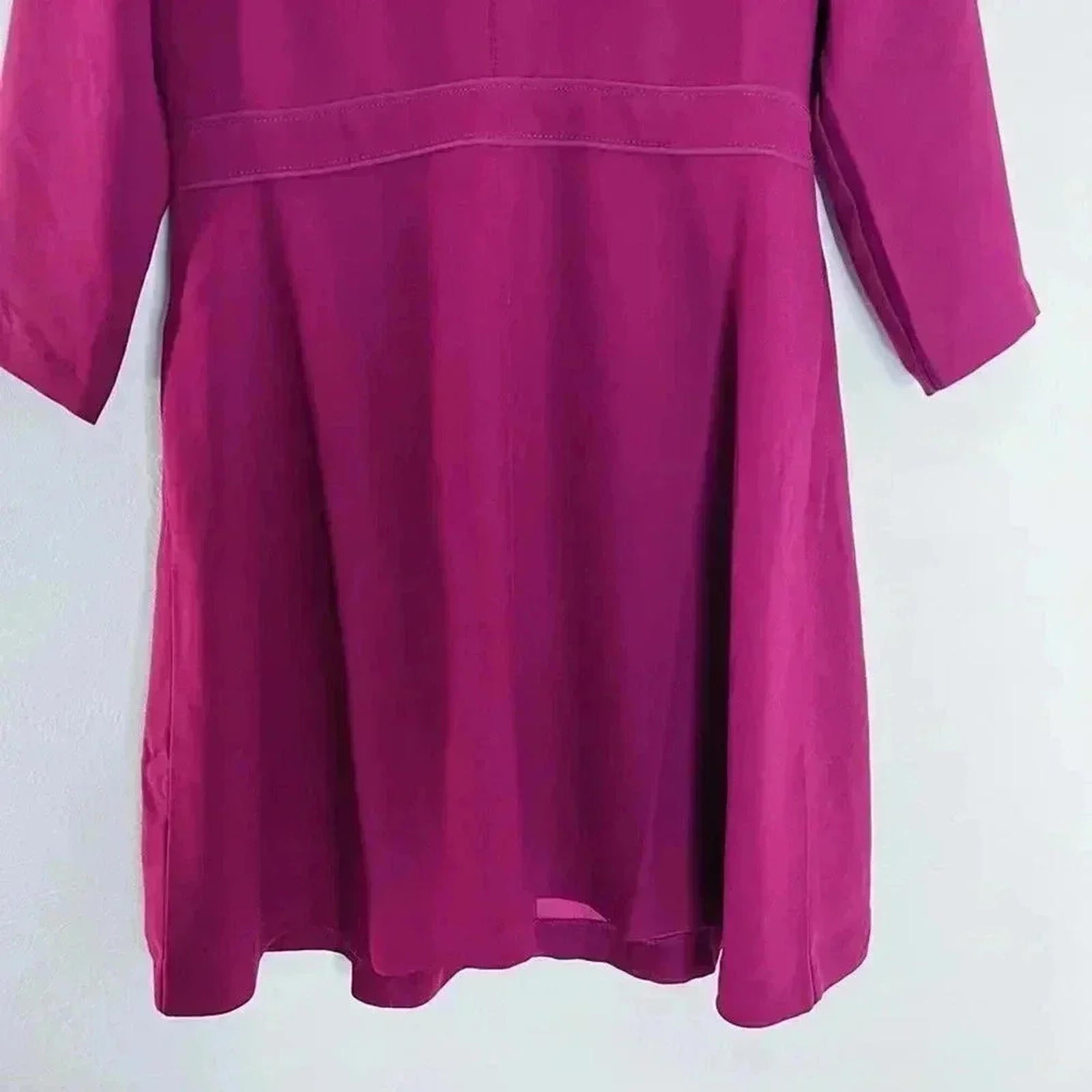 NWOT Banana Republic Maroon Burgundy Long Sleeved  Dress Women's Size 6