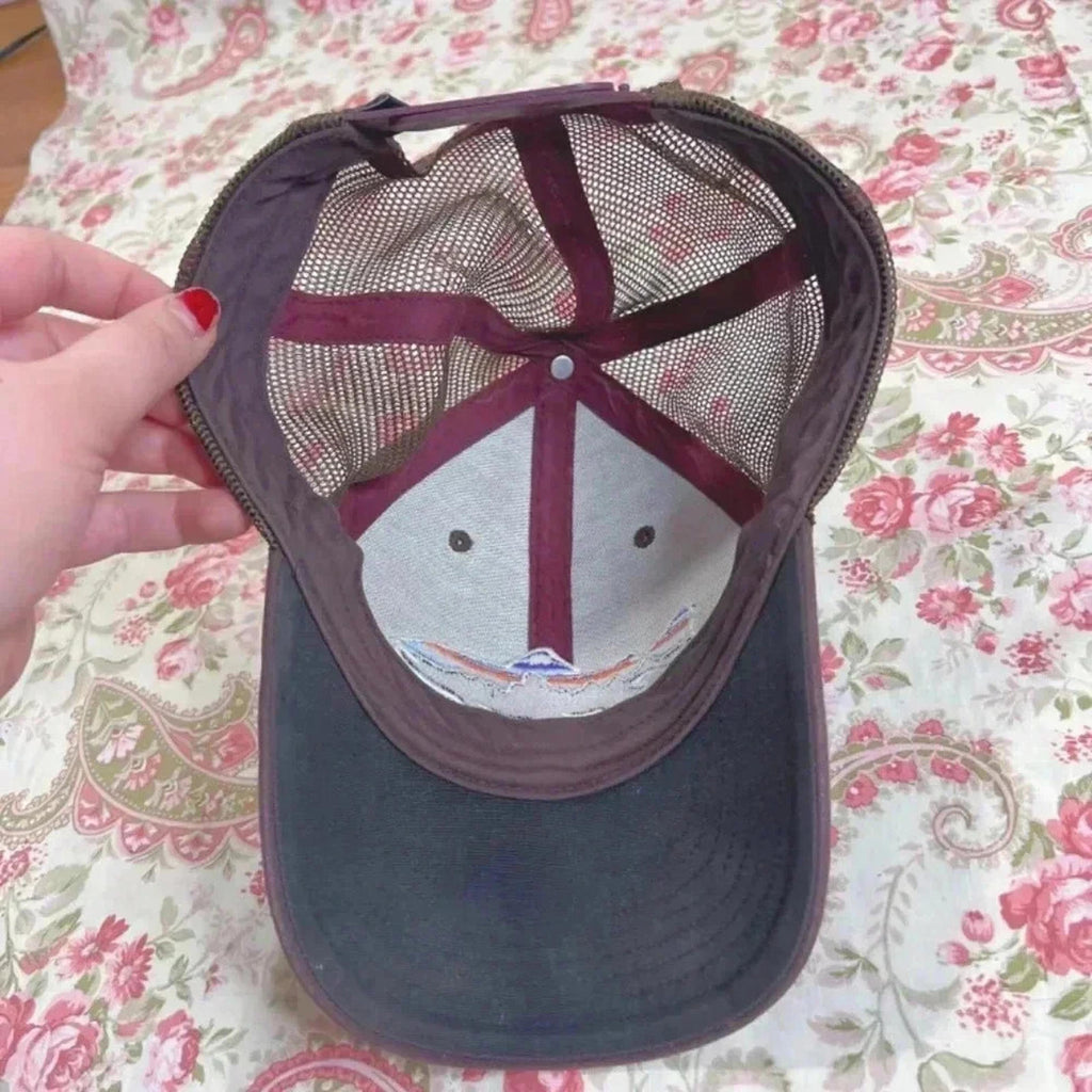 Patagonia Brown Trout Mountains Snapback Cap Fish Logo