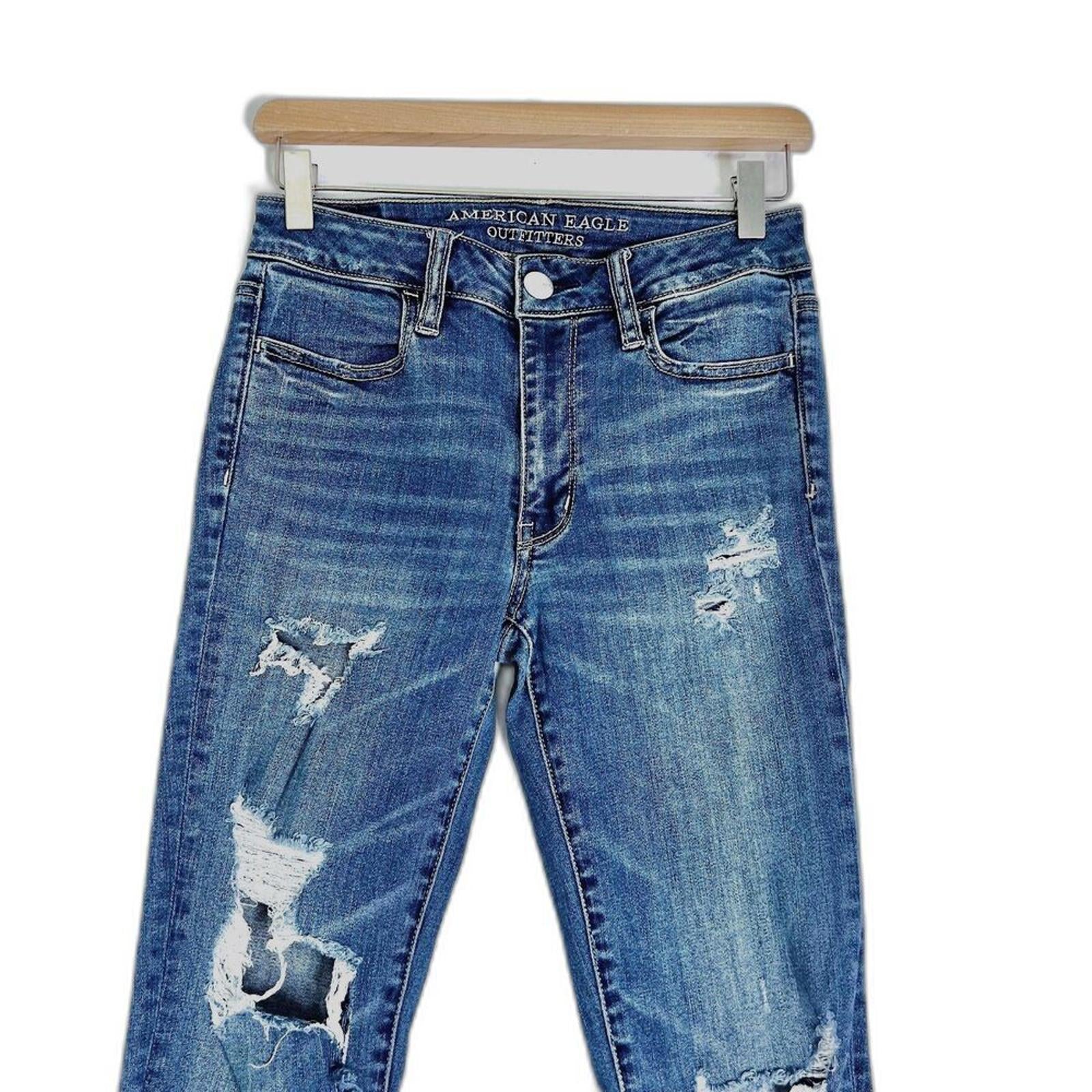 American Eagle Outfitters Distressed Skinny Jean Women's Size 6 8