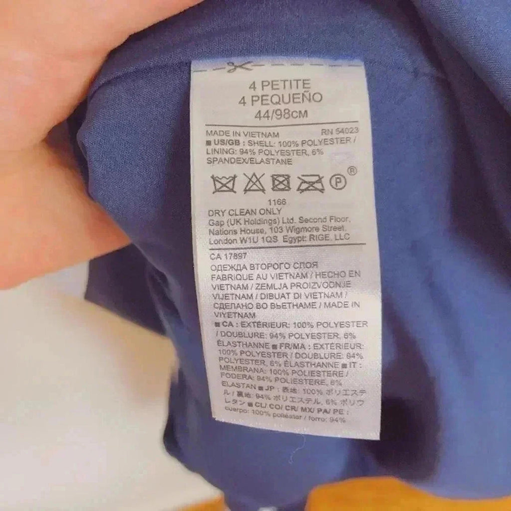 NWT Banana Republic Blue White Striped Slip Dress Women's Size 4P