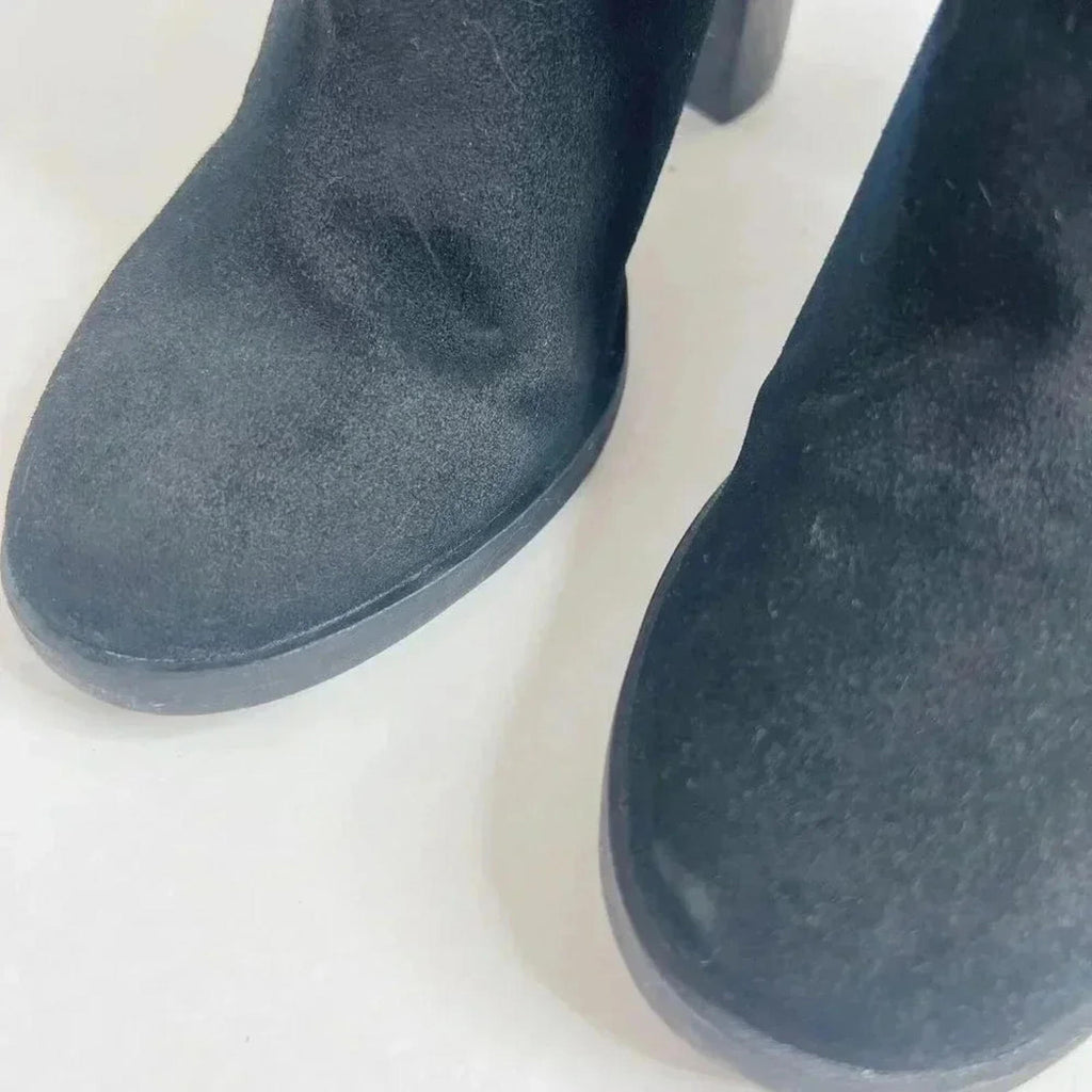 UGG Dandridge Black Suede Harness Boot Women's Size 6