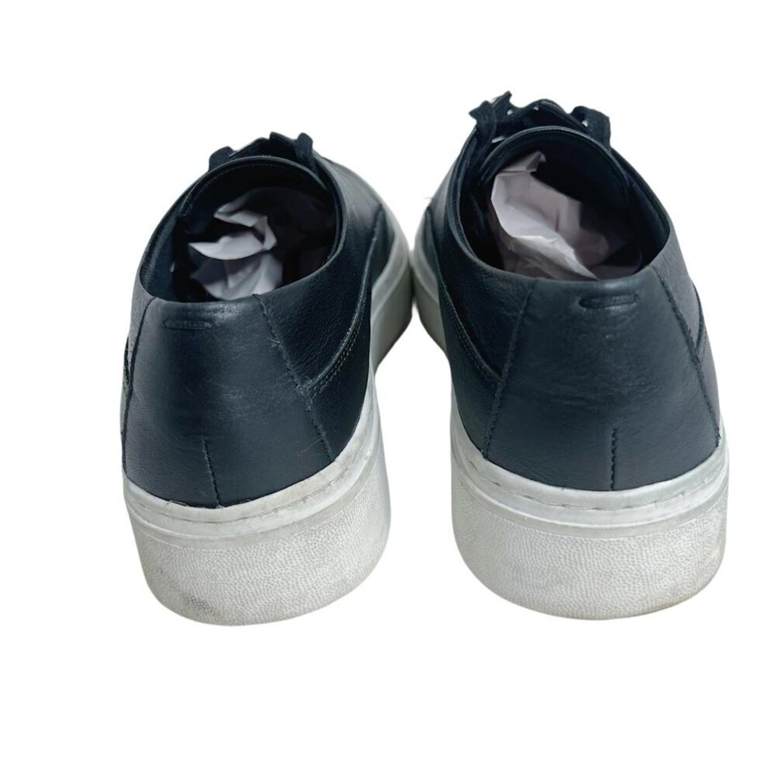 Eileen Fisher Penni Black Leather Platform Sneakers Women's Size 7