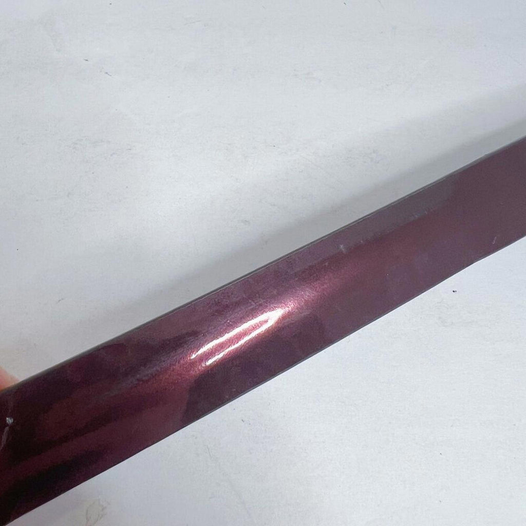 y2k Vintage Paul Green Women's Burgundy Patent Leather Skinny Belt Size 75 30