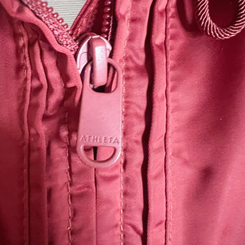 Athleta Escape Jacket in Canyon Red Rain Coat Windbreaker Running Jacket Size XS
