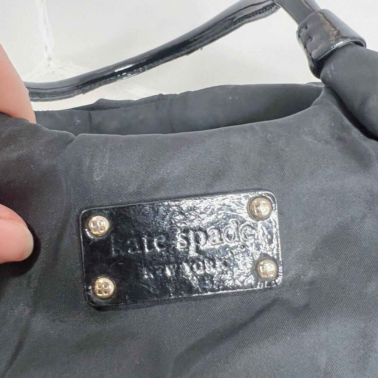 Kate Spade New York Nylon Karen Handle Bag Patent Leather Shoulder Bag Purse