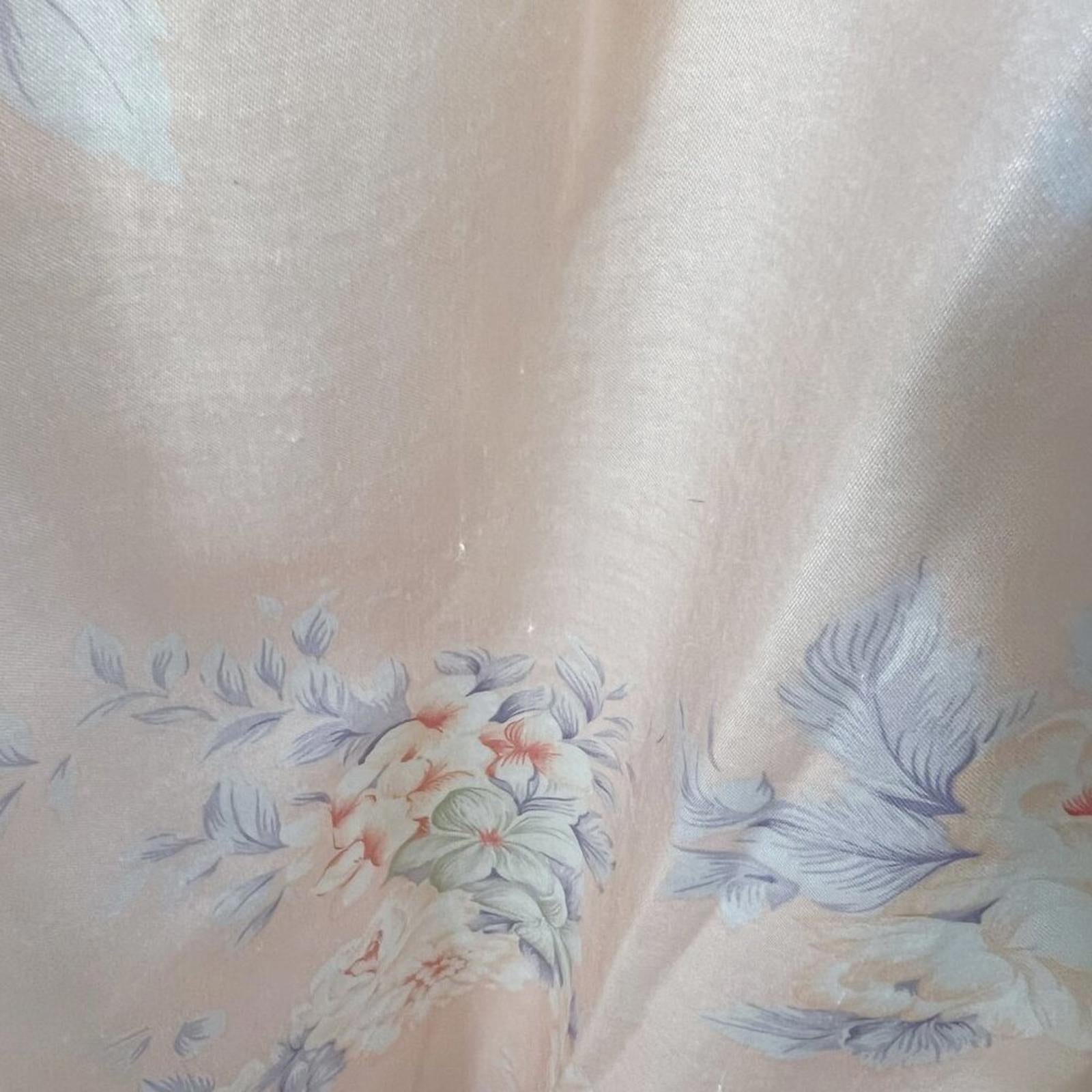 Vintage Barbizon Pink Satin Nightgown Lace Trim Bow Coquette 1980s Size M