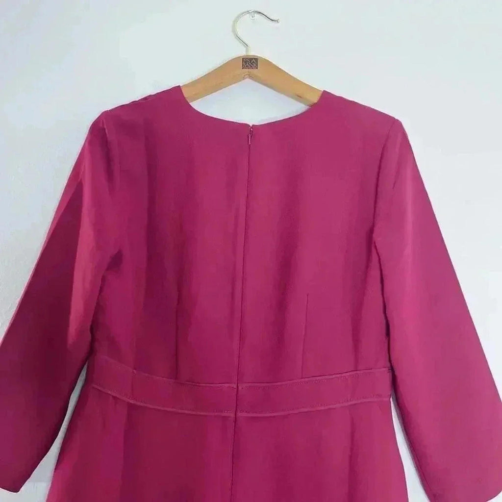 NWOT Banana Republic Maroon Burgundy Long Sleeved  Dress Women's Size 6