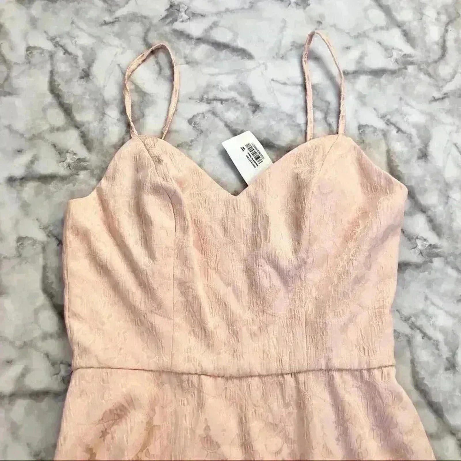 NWT Aqua Rose Gold A Line Dress Balletcore Coquette Women's Size M