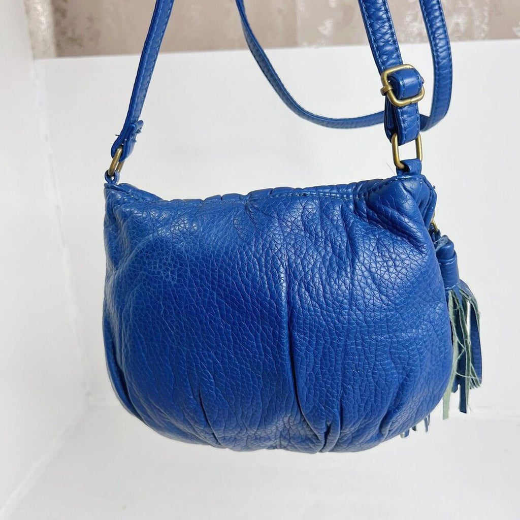 Deux Lux for American Eagle Outfitters Blue Faux Leather Crossbody Bag Purse