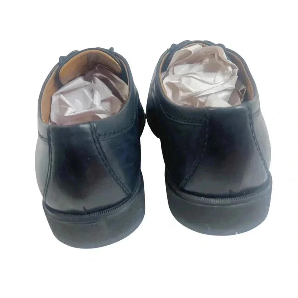 Johnston & Murphy Black Leather Wing TIp Men's Shoes Size 10