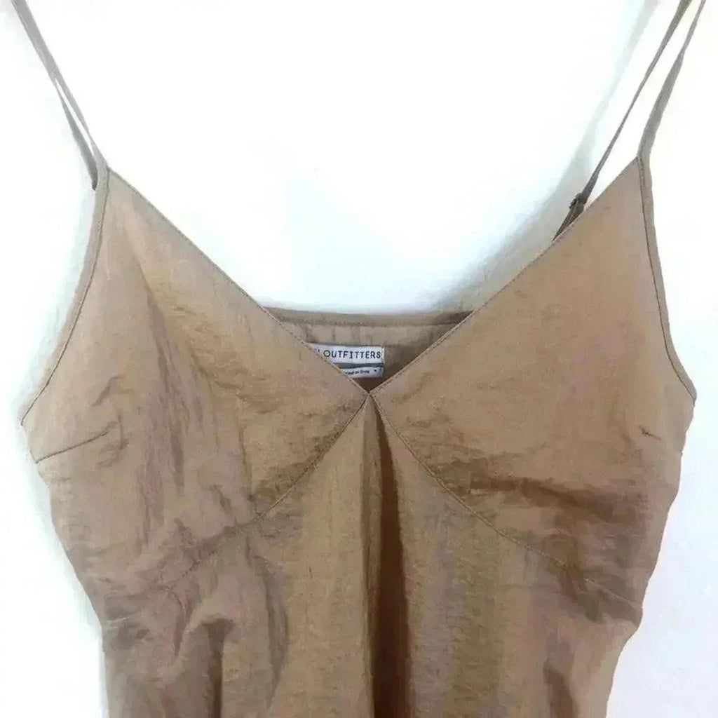 NWOT Urban Outfitters UO Copper Chiffon Flowy Tank Summer Beach Women's Size S
