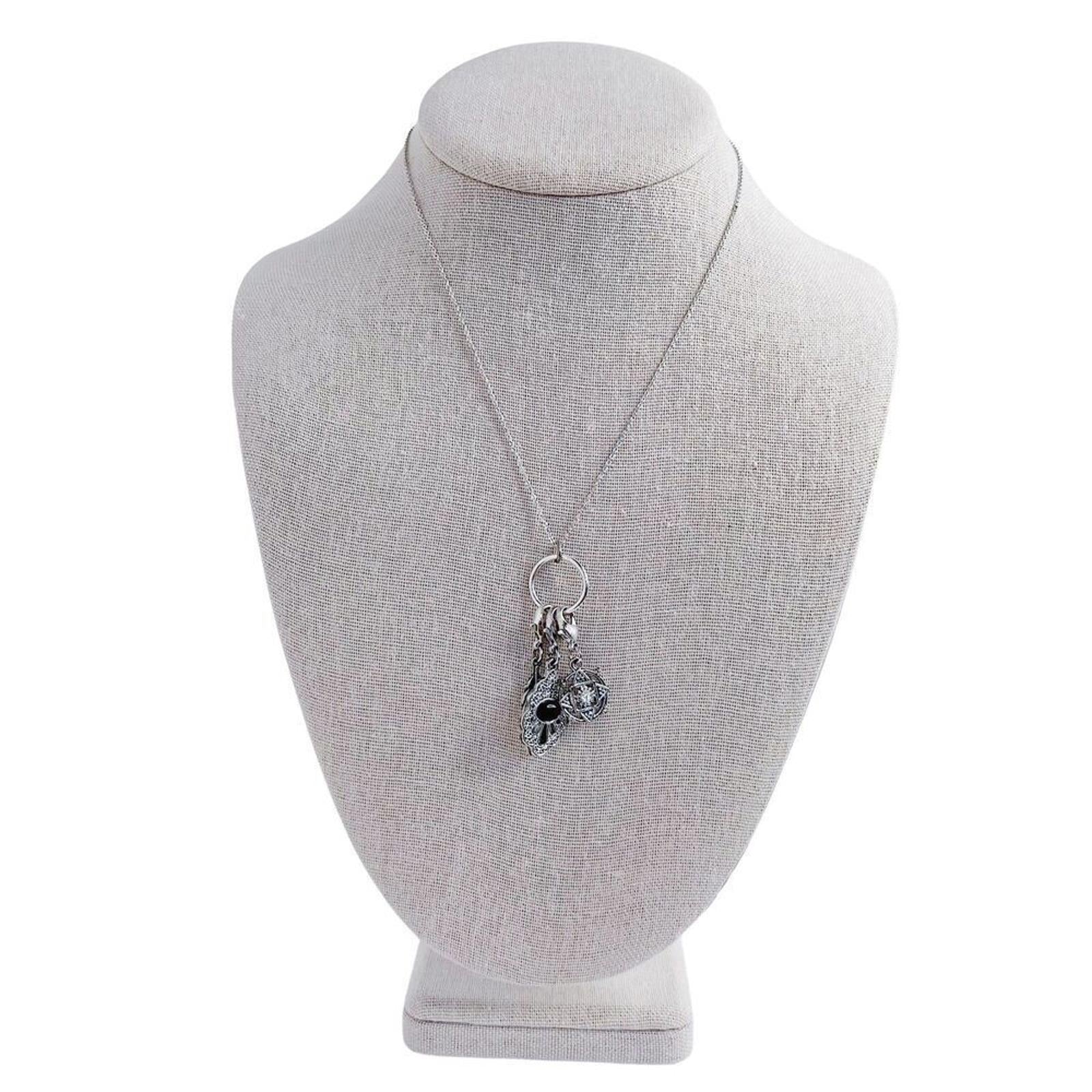 Topshop Silver Chain Necklace Boho Charms Dainty