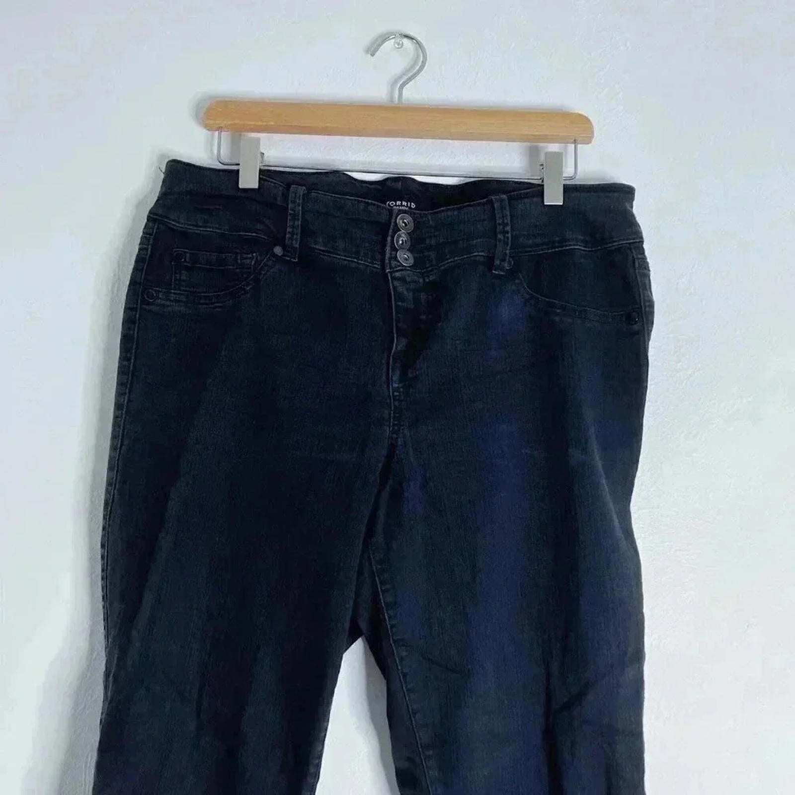 Torrid Black Skinny Jeans Mid Rise Plus Sized Women's Size 18R