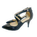 Marc Fisher MFKalayne Black Leather Pointed Toe Heel Size 8
